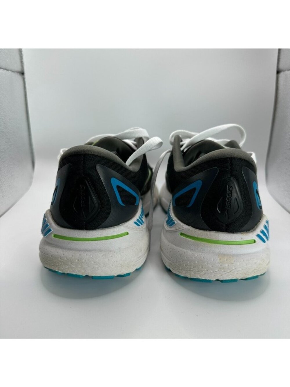 Brooks Adrenaline GTS 23 Shoes Mens Size 9 Black Green Blue Running Cushioned - Picture 7 of 10